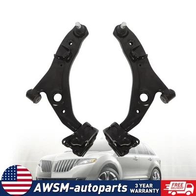 2x Front Lower Control Arms + Ball Joint For 2007 - 2014 Ford Edge Lincoln MKX Foto 1 de 4