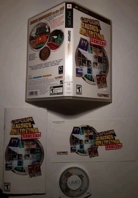 PSP Capcom Classics Collection Remixed Game CiB Used Tested Authentic Working - Image 1 of 4