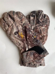Browning Dirty Bird Gunner Waterproof Hunting Gloves L Mossy Oak Duck Blind - Picture 1 of 4