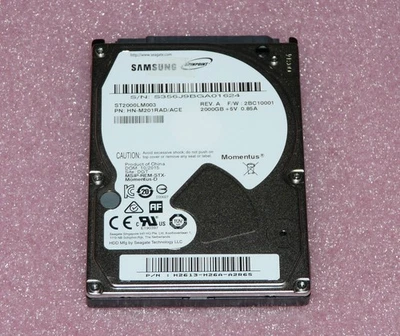 2 TB Seagate ST2000LM003 Notebook Festplatte SATAIII 5400RPM 32MB 6,3cm(2,5") - Bild 1 von 3