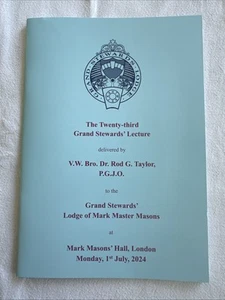 The Story Of The Mark Tracing Board - 2024 Masonic Booklet - Gd. Stewards Lodge - Picture 1 of 6