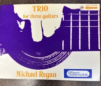 Trío para tres guitarras Michael Reagan guitarra clásica partituras Schott 1978 Foto 1 de 4