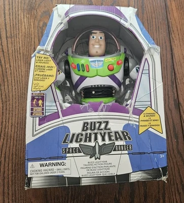 Figura de acción interactiva parlante Toy Story 12" Buzz Lightyear de los parques de Disney NUEVO Foto 1 de 4