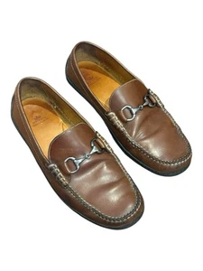 Peter Millar Bit Loafers Brown Leather Mens Size 10.5 M - Picture 1 of 11