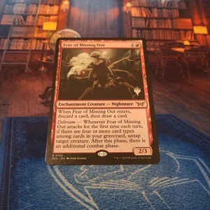 Fear of Missing Out - Promo Pack: Duskmourn: House of Horror MTG NM - Picture 1 of 6