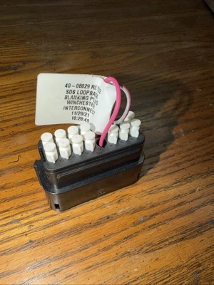 Conjunto de enchufe blanking módulo de motocicletas ZERO SDS 40-08029 conector trasero de bucle Foto 1 de 2