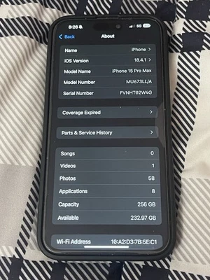 iPhone 15 Pro Max 256 GB Desbloqueado Foto 1 de 4
