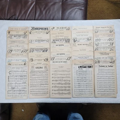 Lot of 50 Vintage 1920s and 1930s Sheet Music - Sax, Violin, Piano - Image 1 of 4