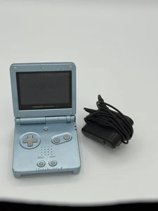Paquete de consola portátil Nintendo Gameboy Advance GBA SP azul perla AGS-101 - Imagen 1 de 7
