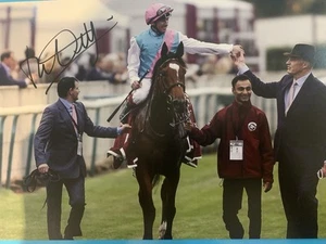 Foto A4 firmada por Frankie Dettori con certificado de autenticidad - Carreras de caballos / Ascot / Habilitar - Imagen 1 de 1