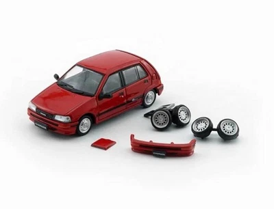 BMC 1/64 Scale Daihatsu Charade 1991 Red Diecast Car Model Toy Gift NIB - Image 1 of 4