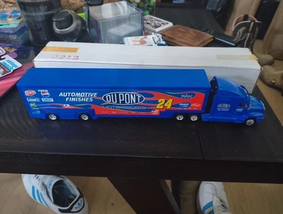 Jeff Gordon #24 Action NASCAR RACING TEAM TRANSPORTER 1:64 Semi Truck Hauler - Image 1 of 2