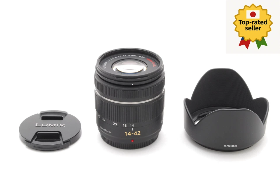 [Casi COMO NUEVO] Panasonic LUMIX G VARIO 14-42mm f/3.5-5.6 ASPH MEGA O.I.S DE JAPÓN Foto 1 de 4