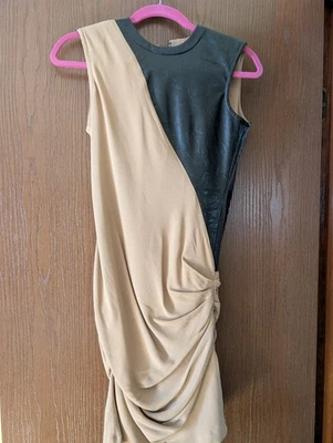 Mini Vestido 2b.Rych Cuero Marrón Tostado Talla 2 Foto 1 de 3