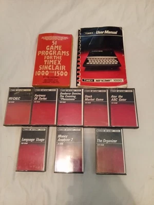 Timex Sinclair 1000 Game and Book Lot Rare Fortress of Zorlac and Others! - Image 1 of 4