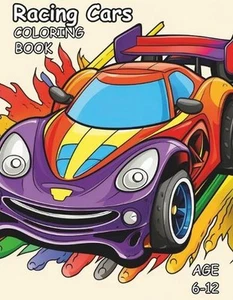 Racing Cars coloring Book: Awesome coloring in book of Racing cars for Kids by T - Picture 1 of 1