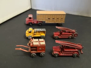GR475-MATCHBOX LESNEY LOTTO DI CINQUE MODELLI INC JENNINGS CAMION BESTIAME - Foto 1 di 3
