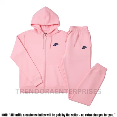 Women's Nike Hoodie Full Zip 2 piece tracksuit Sportswear Fleece tracksuit - Image 1 of 2