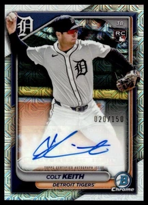2024 Bowman Chrome Mega Mojo Colt Keith Rookie Auto 20/150 Detroit Tigers - Picture 1 of 2