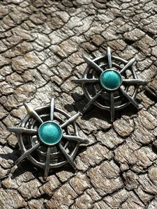 Pendientes Uni David Andersen plata esterlina esmalte Noruega de colección 1995 - Imagen 1 de 11