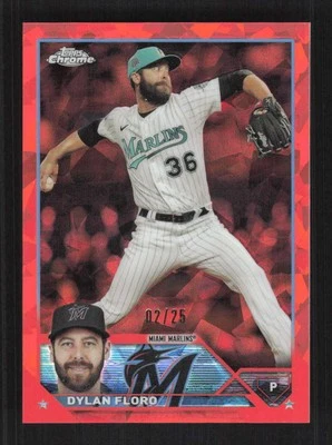 Dylan Floro 2023 Topps Chrome Update Sapphire Edition Orange #/25 #USCS92 - Image 1 of 3