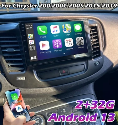 For 2015-2019 Chrysler 200 200C 200S Apple Carplay Car Stereo Radio GPS NAVI RDS - Image 1 of 4