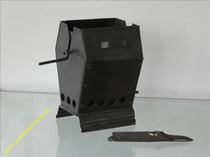 Seltener früher Kaffeeröster, Blech, um 1870, für Rauchfangküche, 4D319 - Bild 1 von 5