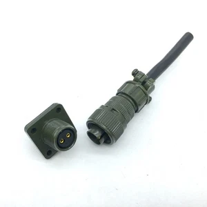 set Reverse American standard aviation plug MS3106A10SL-4S MS3102A10SL-4P 2-Pin - Picture 1 of 6