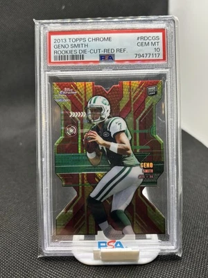 Geno Smith Rookies Die-Cut-Red /25  - PSA 10- 2013 Topps Chrome  - Rare RC POP 3 - Image 1 of 2