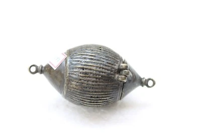 Caja de chuna de pasta de cal pequeña de latón hecha a mano antigua original NH4924 Foto 1 de 4