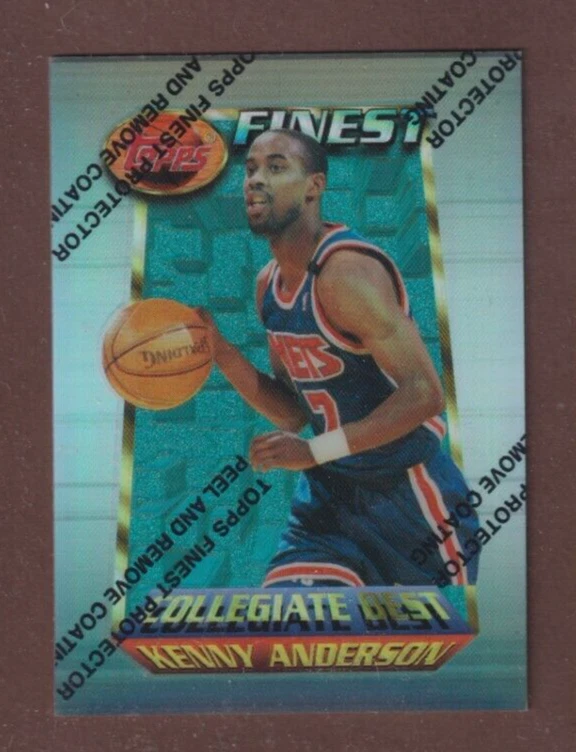1994-95 Finest Refractors #201 Kenny Anderson CB - New Jersey Nets - 495 - 🔥🏀 - Image 1 of 1