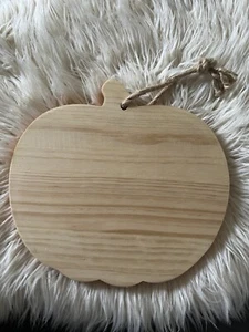 Target Pumpkin Shaped Wood Serving Tray Charcuterie Board Plate Server NEW - Picture 1 of 7