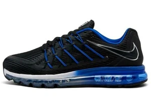 NIKE AIR MAX 2015 BLACK/GAME ROYAL/SILVER SIZE 11.5 NEW W/BOX RARE (DD9793-001) - Picture 1 of 11