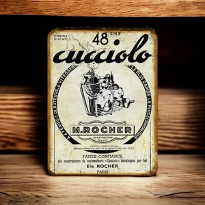 Ducati Cucciolo Blechschild - Bild 1 von 1
