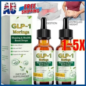 1-5 Pack | GLP-1 Moringa Slimming Health Boost Drops Liquid 30ml | NEW - Picture 1 of 17