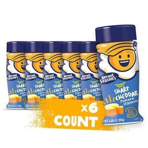 Palomitas de maíz con sabor a cheddar afilado Kernel Season, hechas con queso real, 2,85 OZ 6 - Imagen 1 de 1