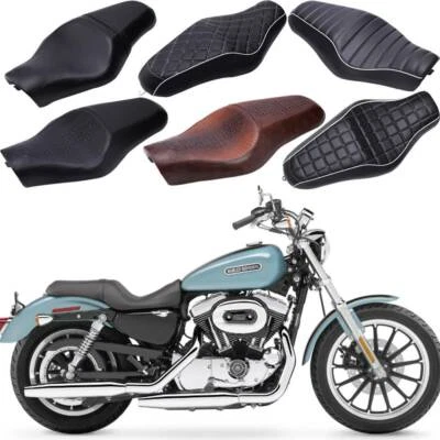 Sillín conductor pasajero asiento doble para Harley Sportster XL883 1200 48 2005-2020 Foto 1 de 4