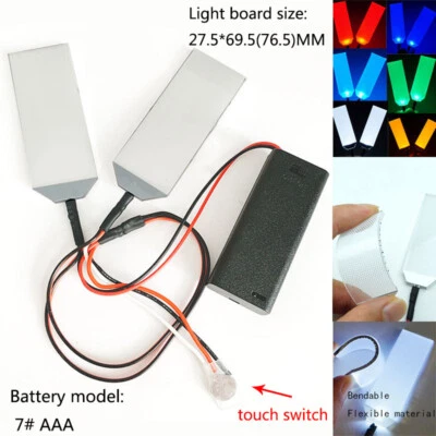 Interruptor Táctil Flexible Luz LED Kits de Ojos Hágalo Usted Mismo Casco Máscara Ojos Luz Juegos con disfraces utilería Foto 1 de 4