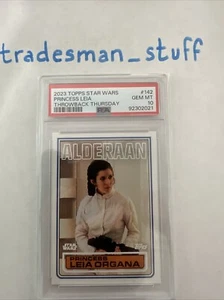 Star Wars 2023 retroceso jueves #142 princesa Leia PSA 10 gemas como nuevo #2021 - Imagen 1 de 2