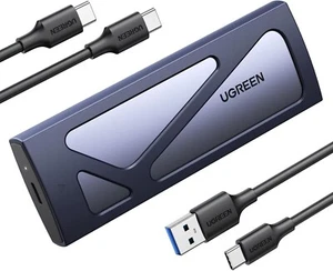 M.2 NVMe Enclosure Adapter, 10Gbps USB C 3.2 Gen2, Tool-Free Portable Aluminum E - Picture 1 of 8