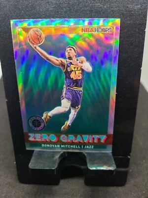 2019-20 Panini Hoops Premium Stock #8 Donovan Mitchell Zero Gravity Silver Holo - Image 1 of 2