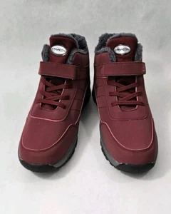 Fauean Men Boots Winter High Top Plush Insoles Non Slip Warm Size EU42 (US 9) - Picture 1 of 10