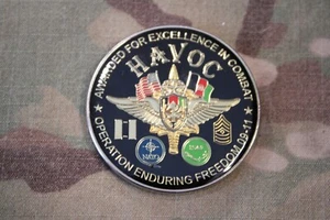 RARE HSC HAVOC Company Task Force ODIN Afghanistan OEF 09-11 Challenge Coin - Picture 1 of 2