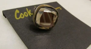 NWT Cookie Lee square ring with genuine crystal #89713 - Picture 1 of 3