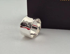 Monica Vinader Siren Muse Ring mit breitem Band Größe L - Bild 1 von 5