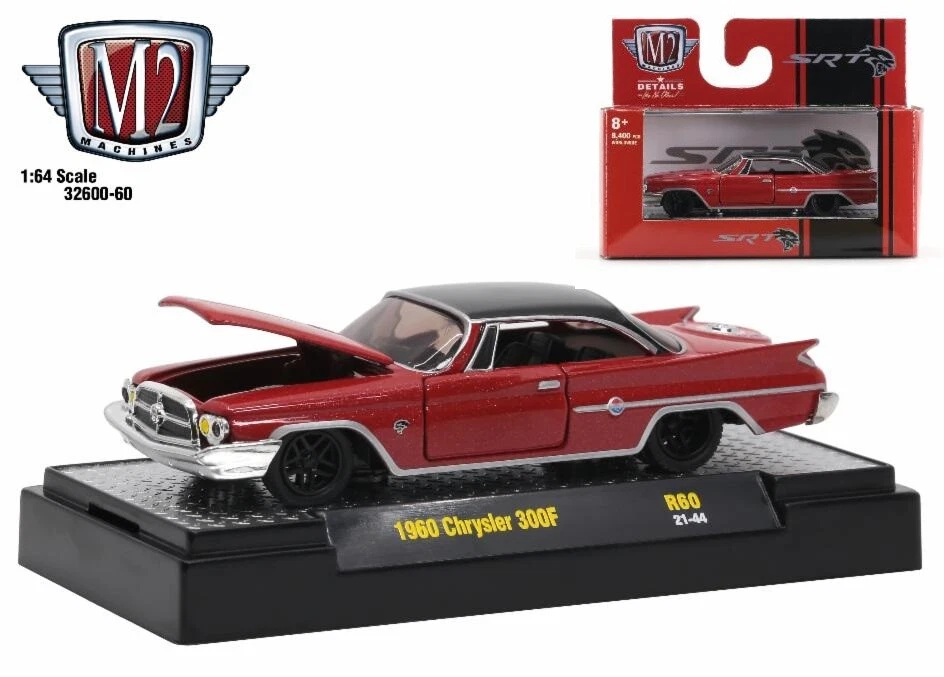 1:64 M2 Machines *DETROIT MUSCLE 60* Red 1960 Chrysler 300F SRT NIP - Image 1 of 1