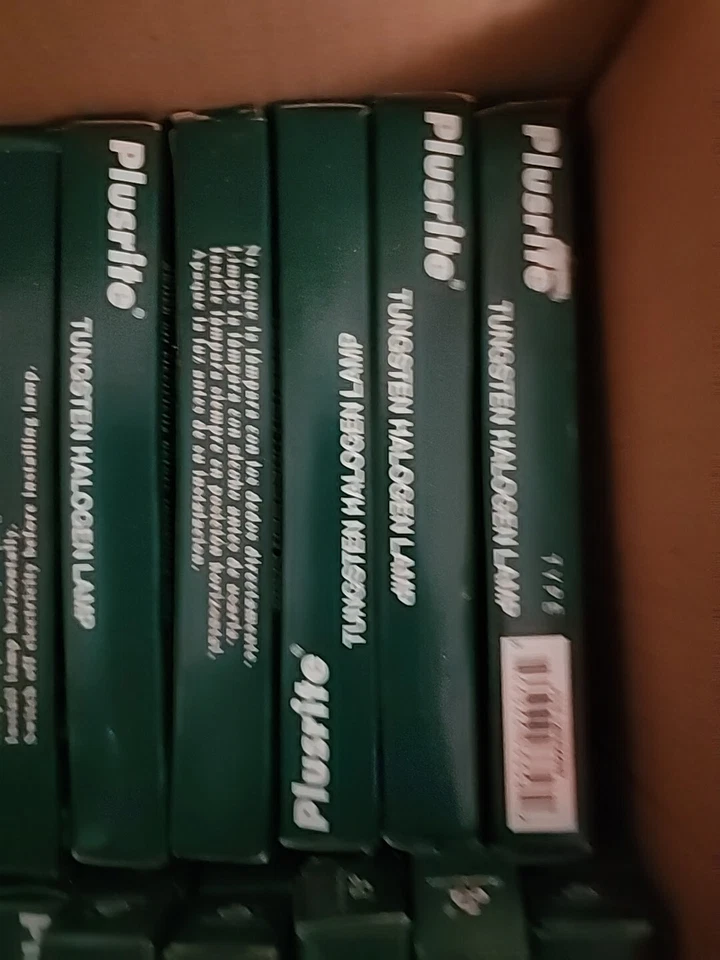 批量 65 Plusrite 钨卤素灯 Plusrite J118 120V 500 瓦 全新带盒 — 第 1/4 张图片