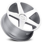 4Ea 20" Staggered Blaque Diamond Wheels Bd-15 Silver Machined Rims (S1)