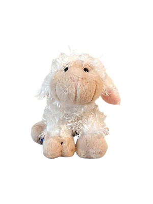 Ganz Webkinz Lil Kinz Lamb Plush White Tan Stuffed Animal Toy 7" No Code - Image 1 of 4
