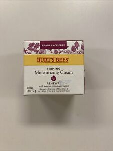 Burt's Bees Firming Moisturizing Cream Renewal 1.8 oz (51g) NEW